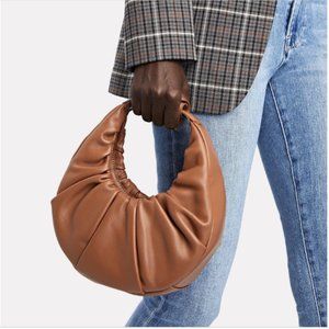 NWT Staud Moon Bag Brown Mini Retail $350